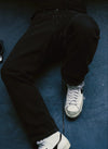 PITCH BLACK BAGGY JEANS