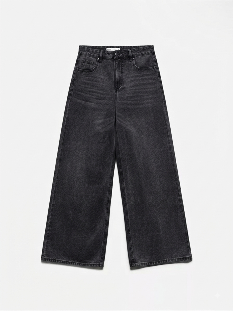 CARBON BAGGY JEANS
