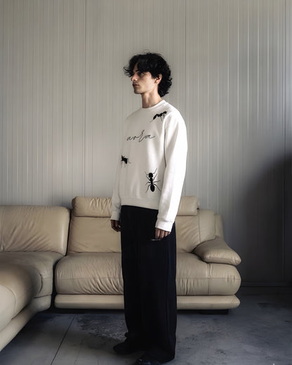 ANT TAKEOVER PULLOVER (WHITE)