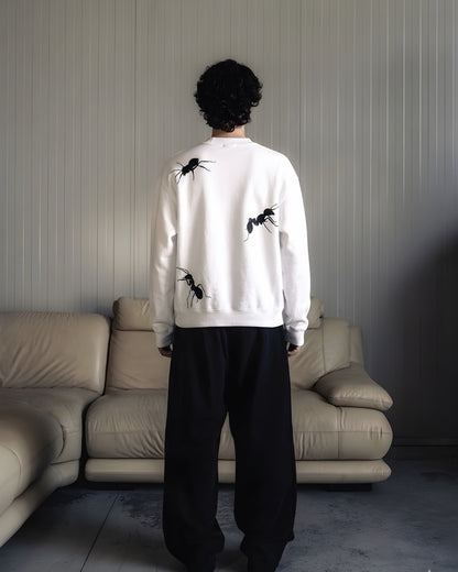 ANT TAKEOVER PULLOVER (WHITE)