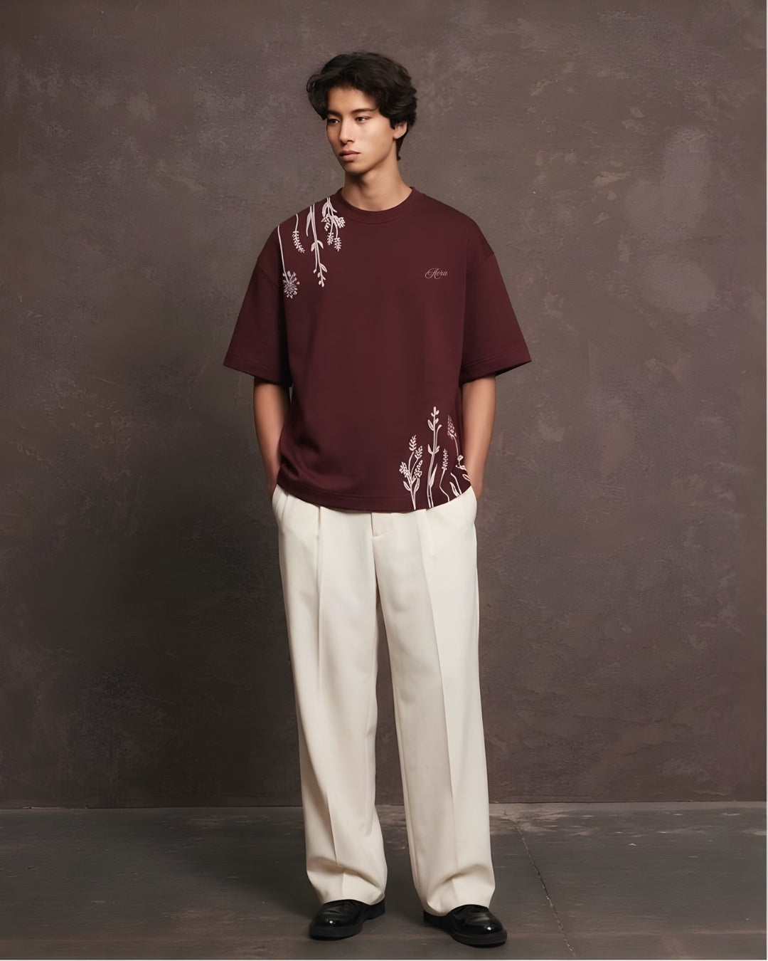 GROW ESSENTIAL TEE (MAROON)