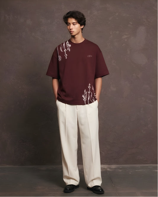 GROW ESSENTIAL TEE (MAROON)