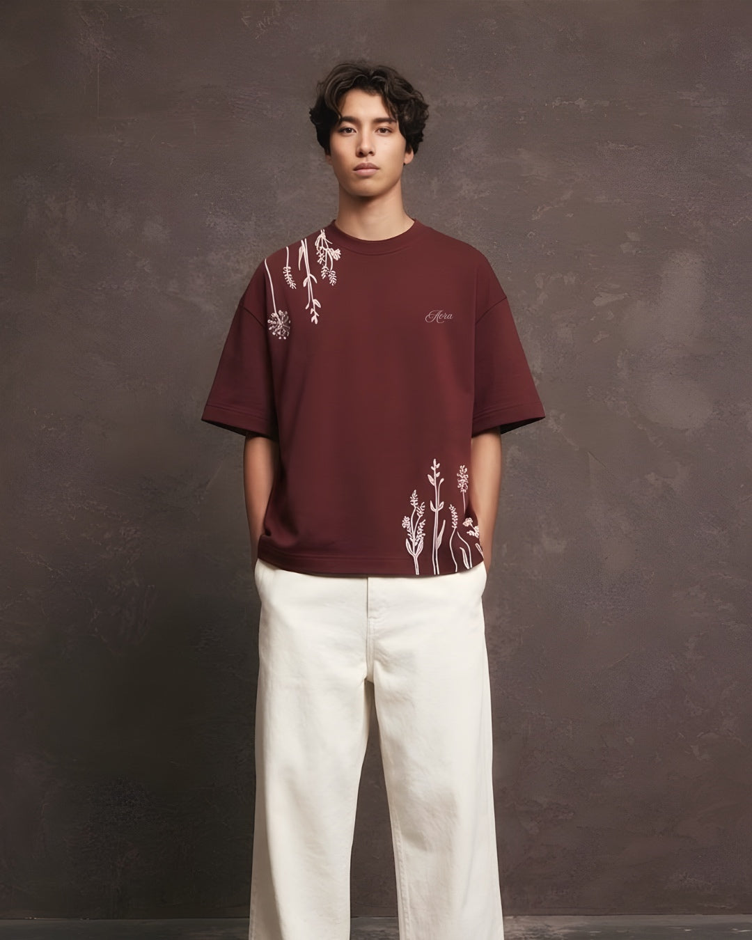 GROW ESSENTIAL TEE (MAROON)