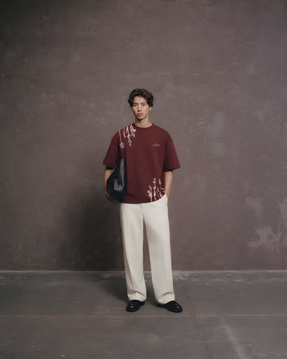 GROW ESSENTIAL TEE (MAROON)